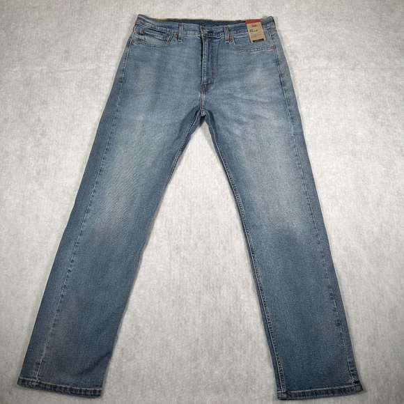 Levi's Other - Levi's 505 Men's Jeans Stretch Straight Leg Regular Fit Blue Denim Size W38 L34